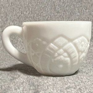 McKee Concord White Milk Glass Punch Bowl Cup